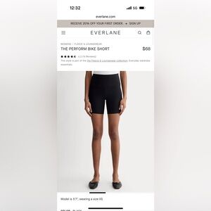 Everlane Women's Black Bike Shorts